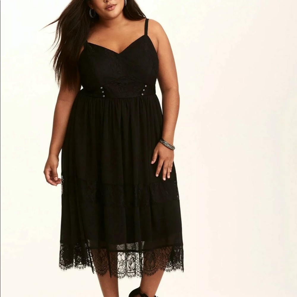 TORRID Black Lace Dress